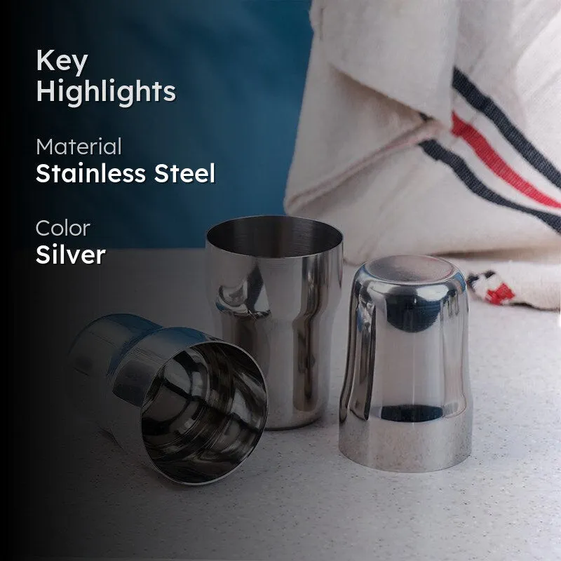 Jenvo Stainless Steel Tumbler (300 ML) - Set Of Six media 2