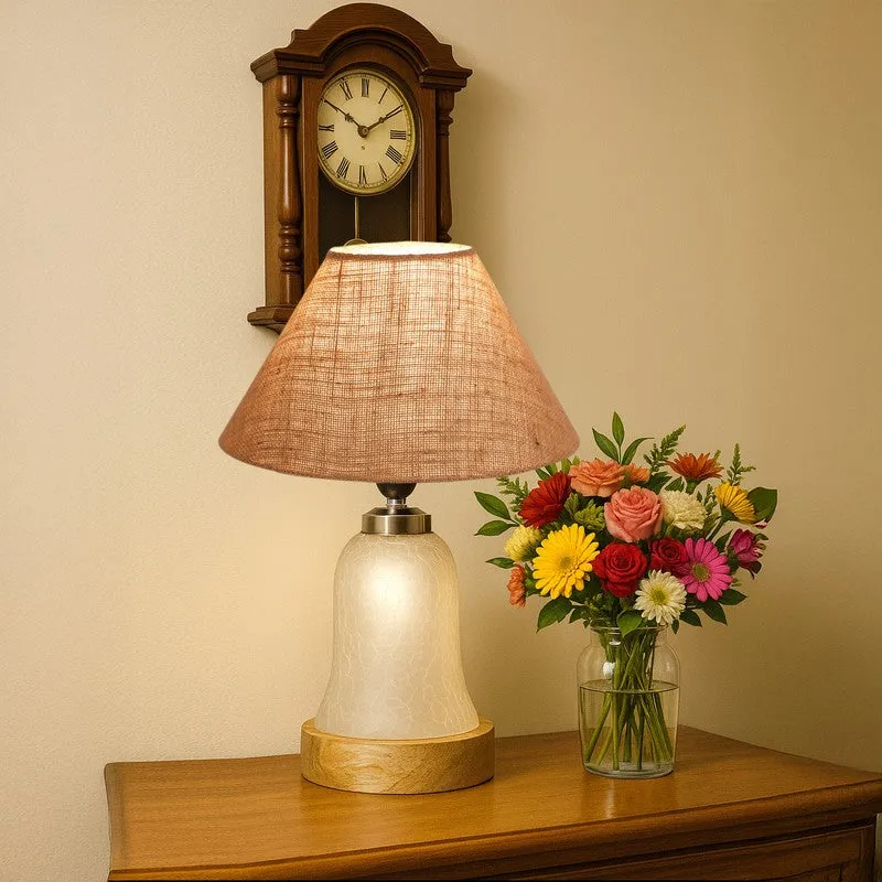 Zoravelle Wooden Table Lamp - Beige media 3