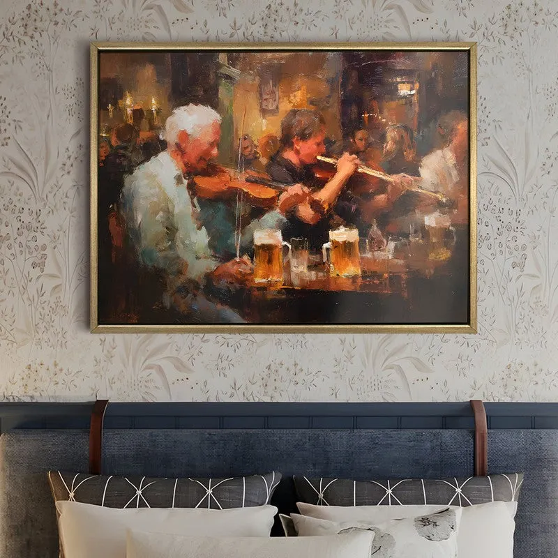 Mugside Music Canvas Wall Painting With Frame media 5