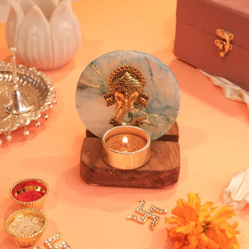 Sacred Aura Ganesha Tealight Holder media 4