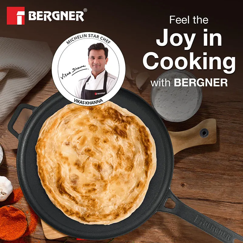Bergner Arden Induction Safe Cast Iron Tawa - 29 cm media 1