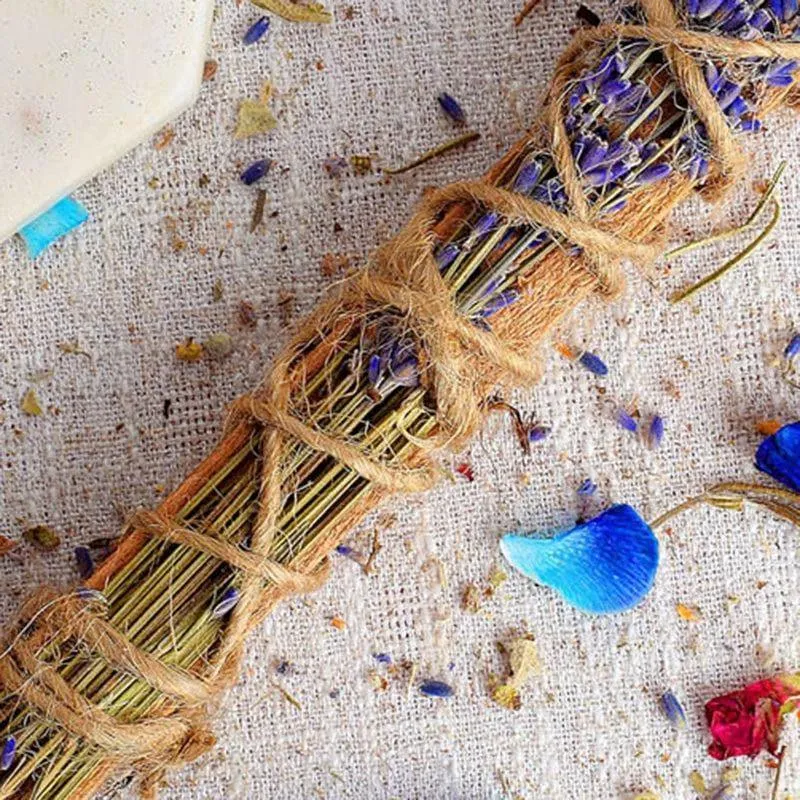 Meditative Wood With Lavender Healing Smudge Wand media 3