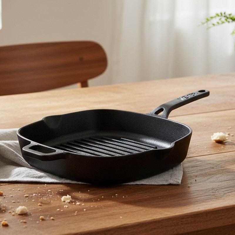 Meyer Long Handle Cast Iron Grill Pan media 3