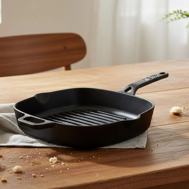 Meyer Long Handle Cast Iron Grill Pan media 3