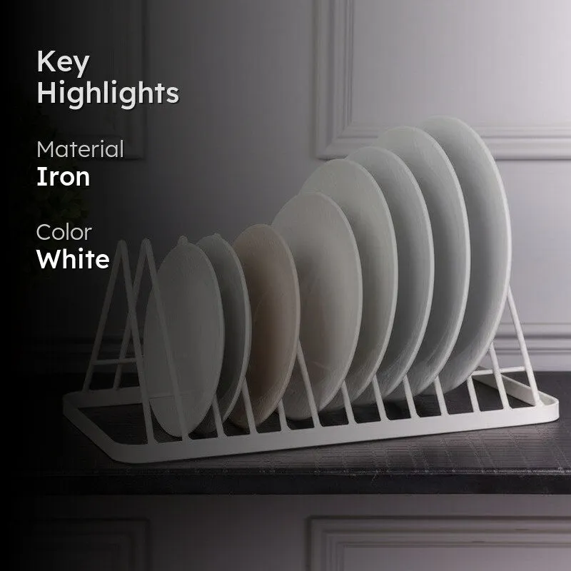 Metal Plate Rack - White media 2