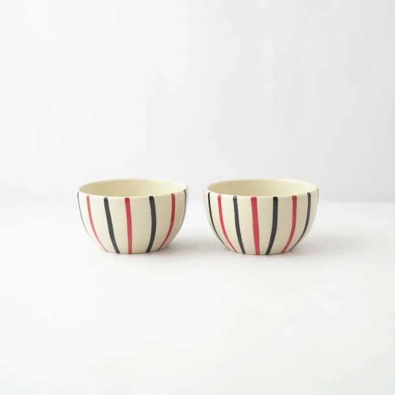 Colorful Striped Squad Bowls - Set Of Two media 5
