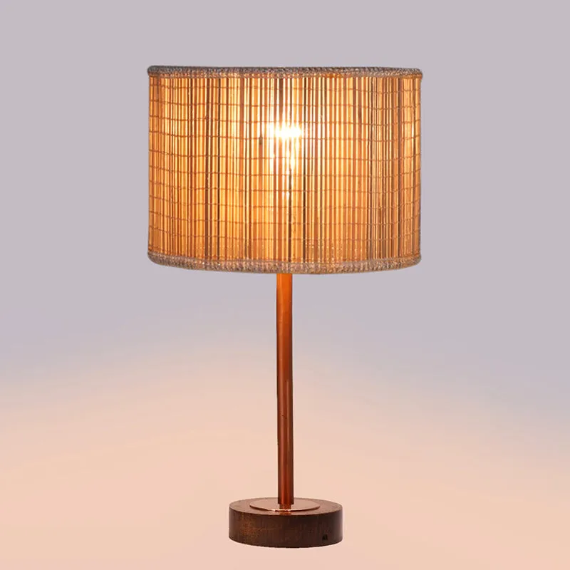 Bambou Rodin Wooden Table Lamp - Beige,Copper,Brown media 5