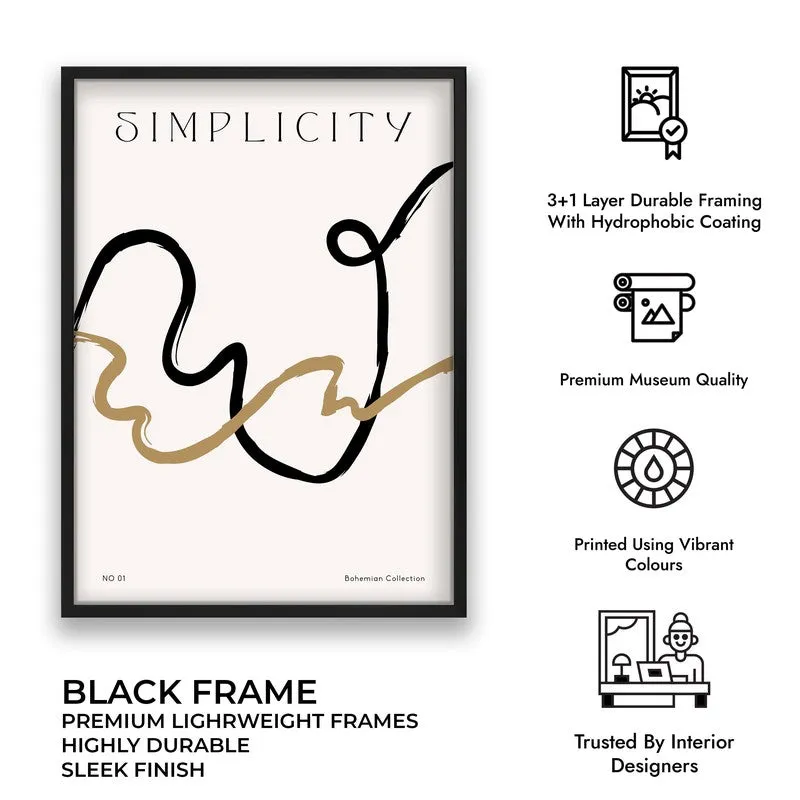 Harmonized Canvas Wall Painting With Black Frame media 9