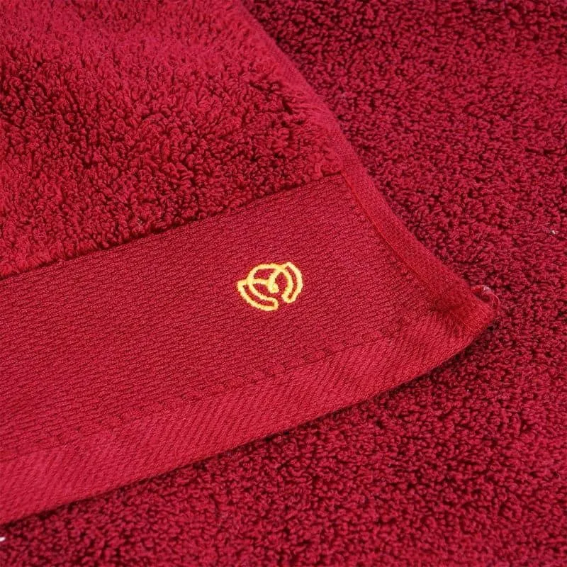 Micro Cotton Soft Serenity Solid Bath Towel - Red media 4