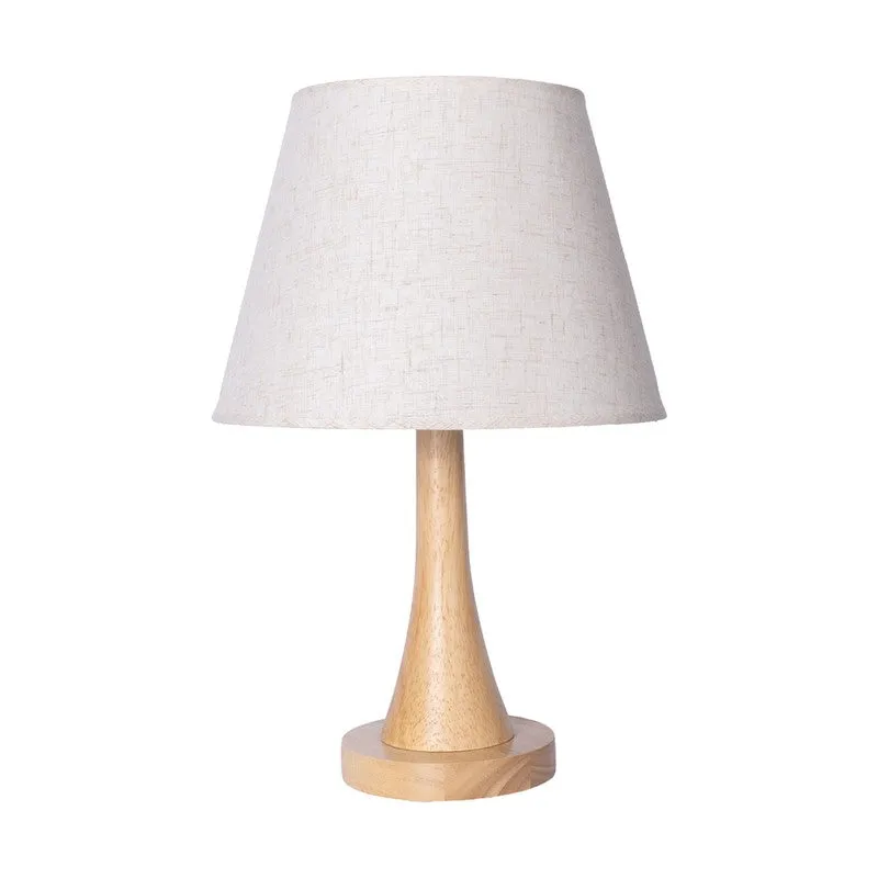 AarviDecor Islington Designer Cotton Table Lamp - White media 4