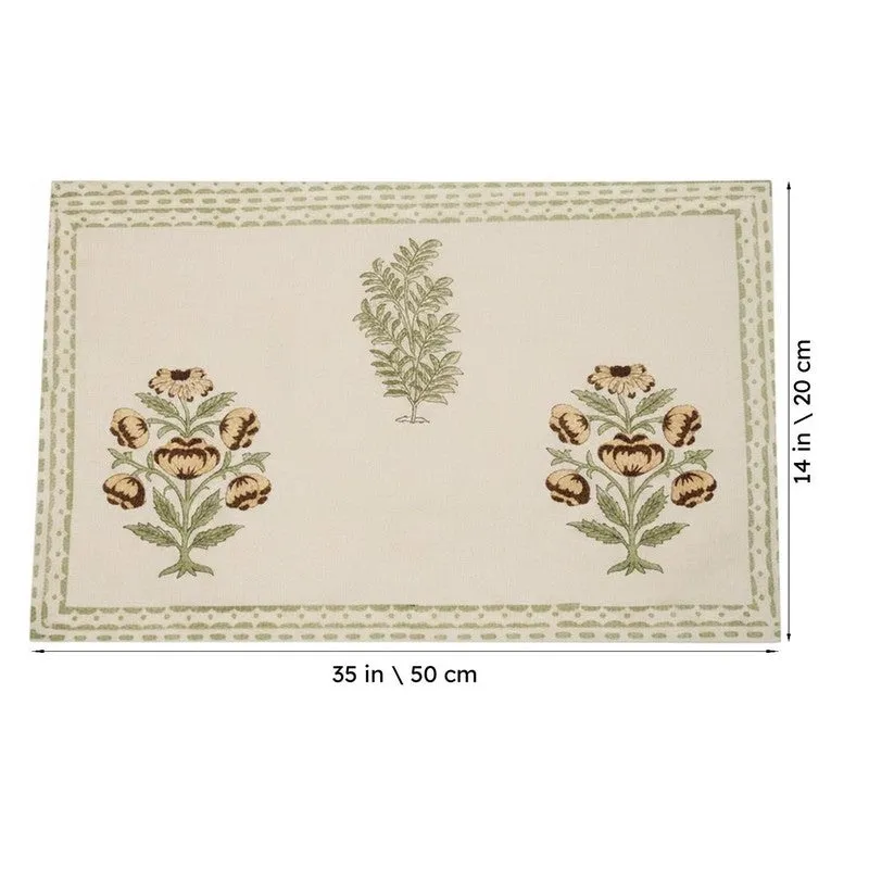 Earthy Elegance Cotton Table Mat (Brown) - Set Of Six media 6