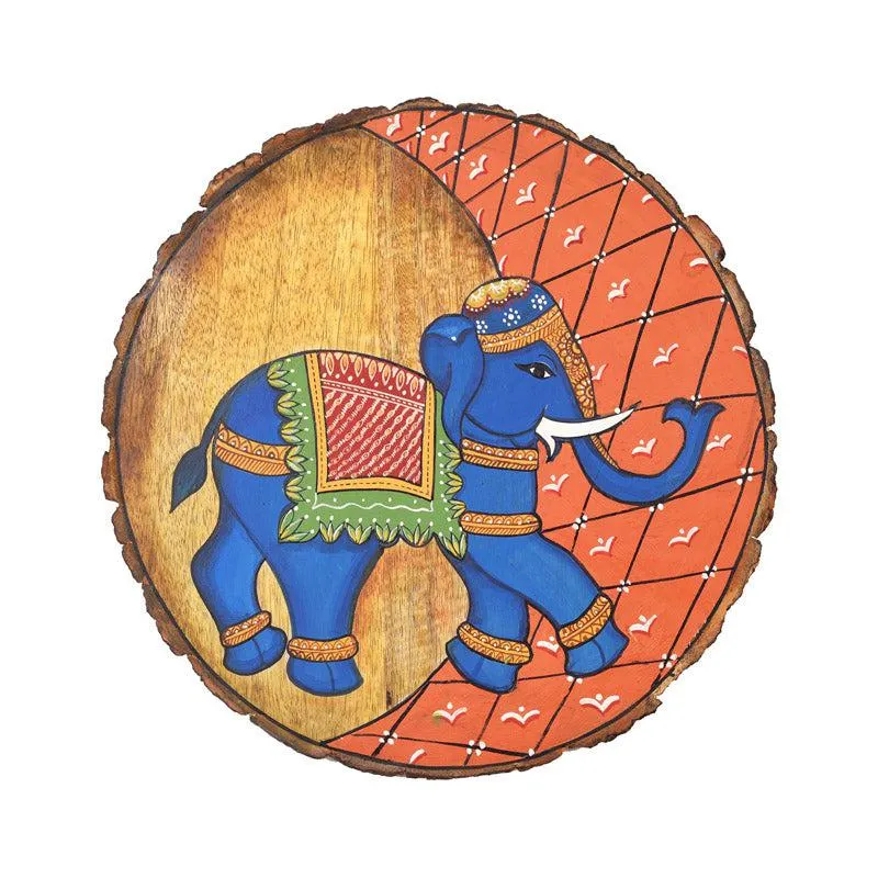 Neel Gajaraj Pichwai Handpainted Wall Plate media 3