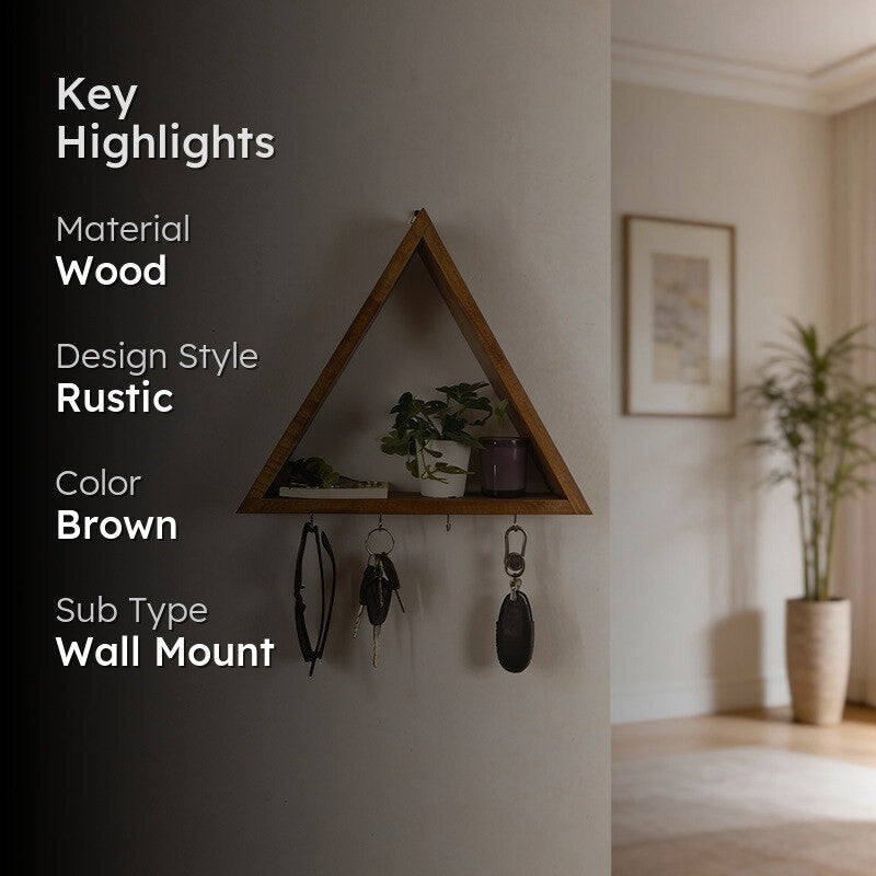 Marquis Wooden Wall Organiser with Key Holders media 2