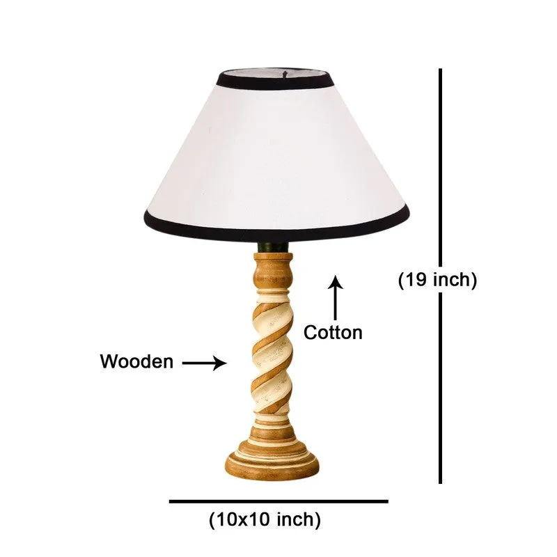 Modera Nexo Wooden Table Lamp - White media 8