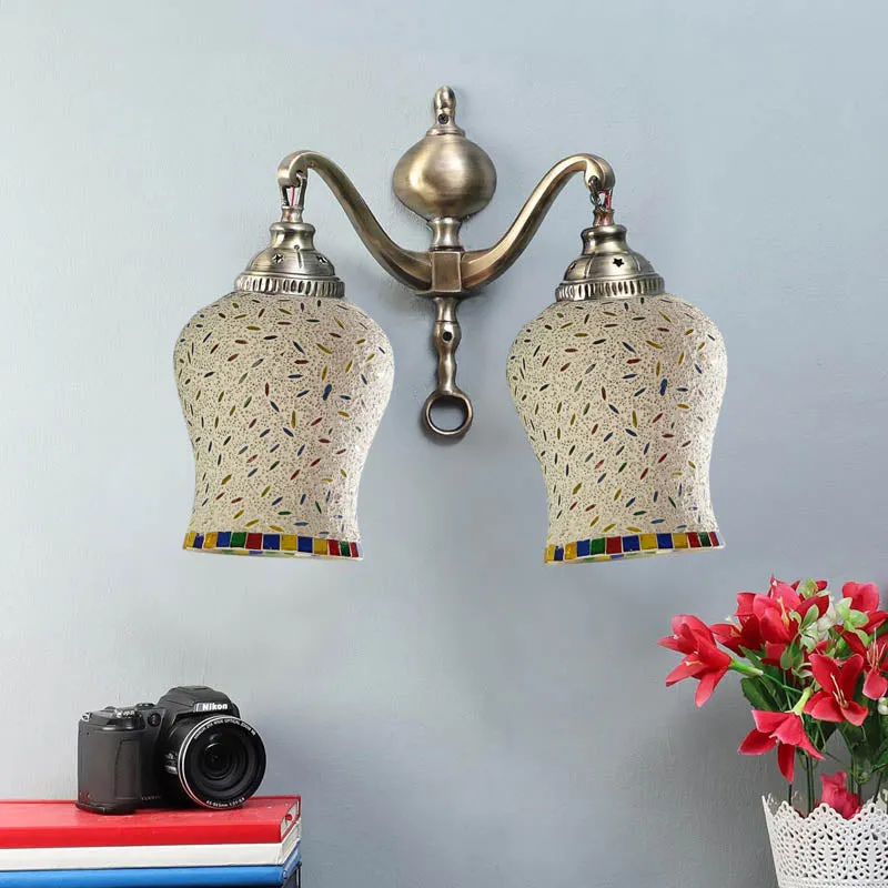 Majestic Metal Mosaic Wall Lamp media 3