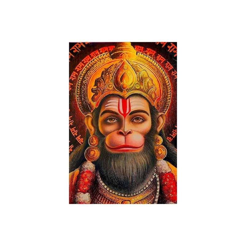 Hanuman's Gaze Poly Canvas Wall Painting media 5