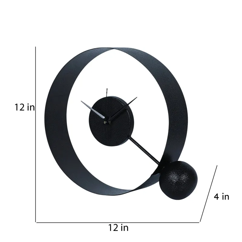 MonoTime Analog Table Clock - Black media 9