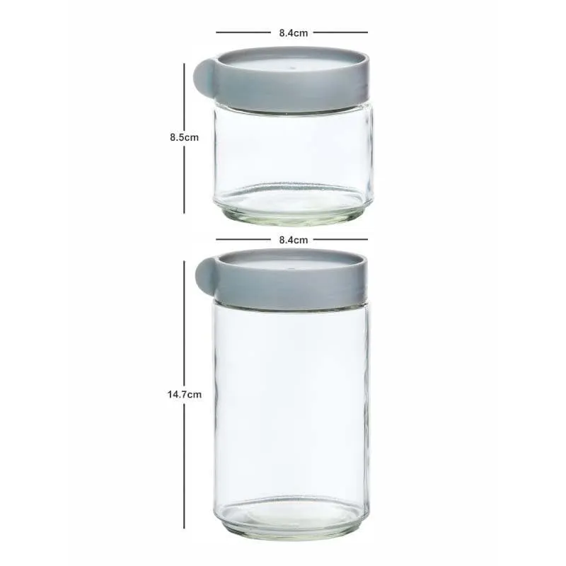 Moco Storage Jar(290 mL/290 mL/600 mL) - Set Of Three media 4