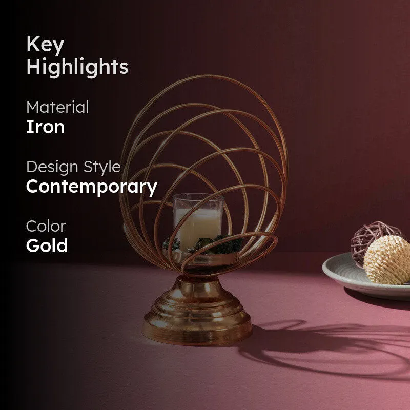 Cradle Neo Candle Holder - Gold media 2