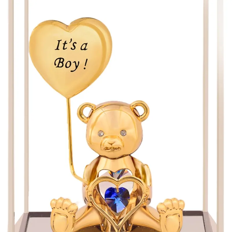 Baby Boy Bear 24K Gold Plated Mild Steel Showpiece media 5