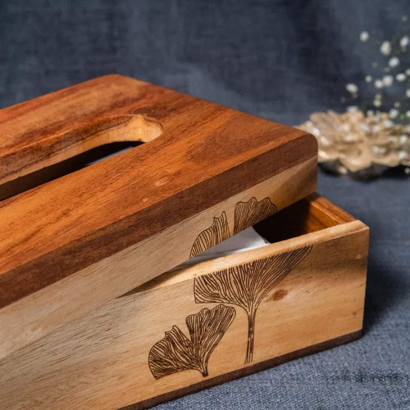 Classic Printed Wooden Tissue Holder media 6