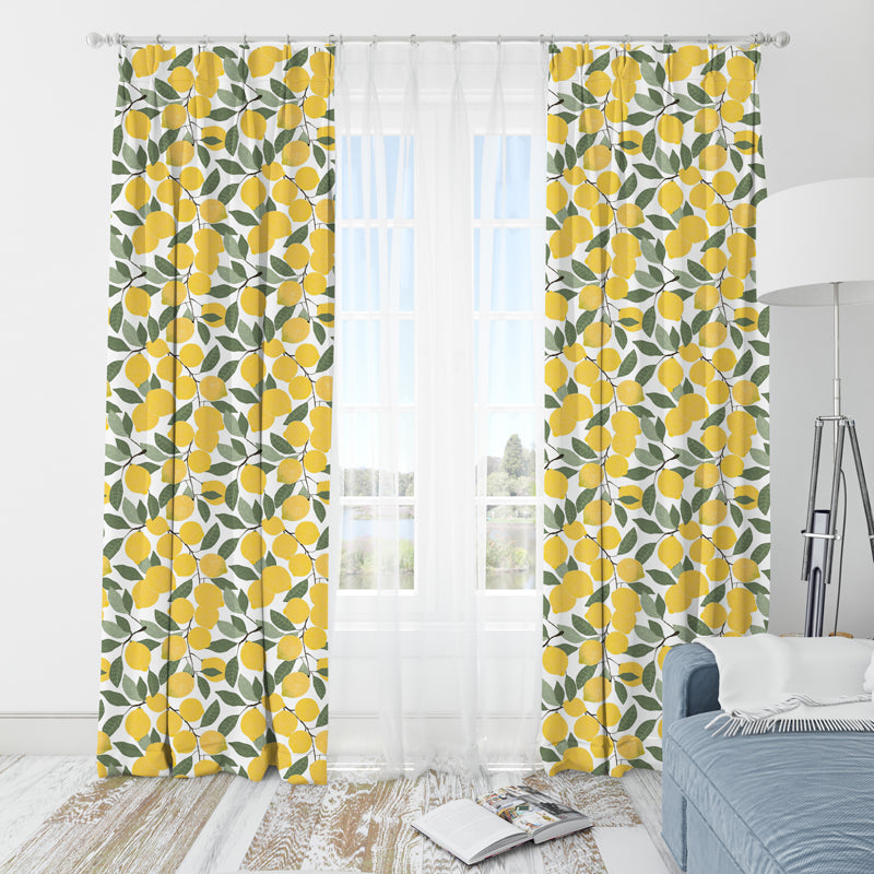 Erica Floral Print Translucent Curtain media 3