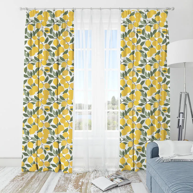 Erica Floral Print Translucent Curtain media 3