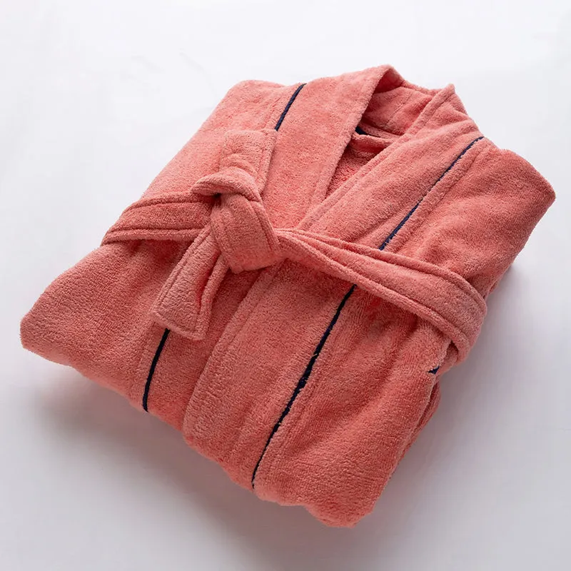 Nautica Lounge Cotton Bath Robe - Coral media 7