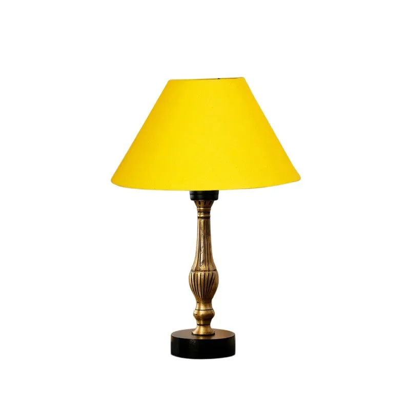Aurelo Viro Wooden Table Lamp - Yellow media 4