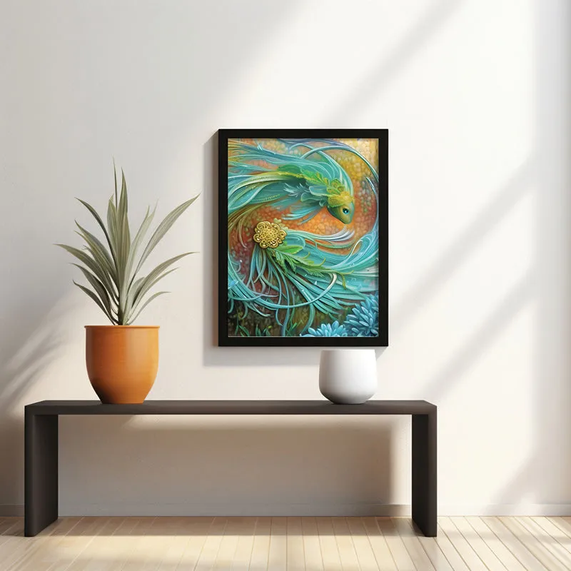 Turquoise Fins Wall Art media 1