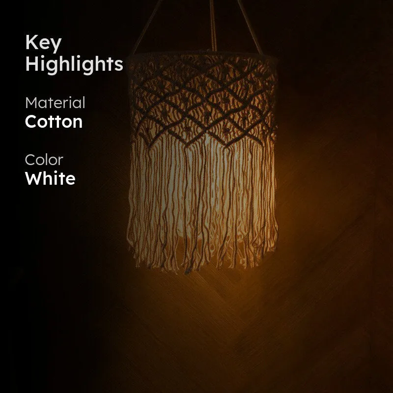 Clover Macrame Lampshade media 2