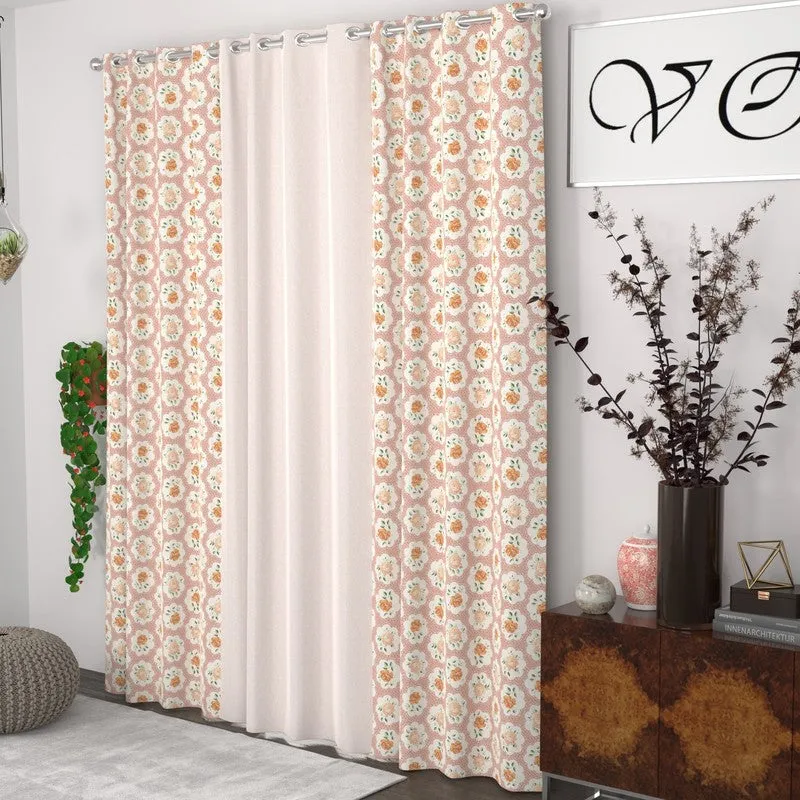 Petal Enchant Drape Curtains (Pink) - Set of Three media 3
