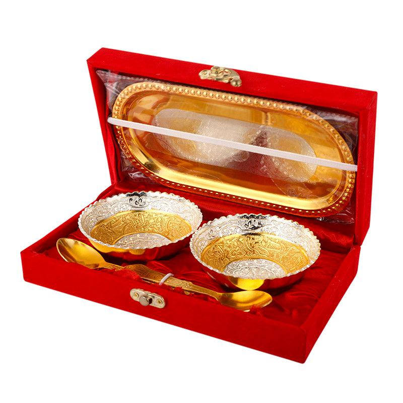 Nandini Bowl With Spoon & Tray (100 ML) - Set Of Five image 4