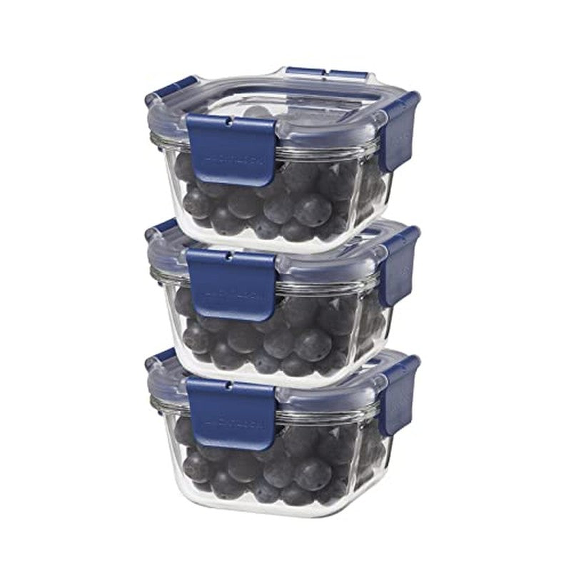 Fresh Munch Square Lunch Box (300 ML) - Set of Three media 5