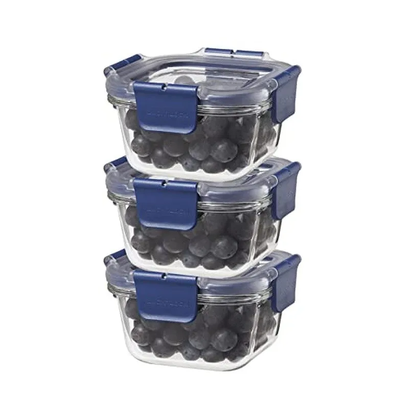 Fresh Munch Square Lunch Box (300 ML) - Set of Three media 5