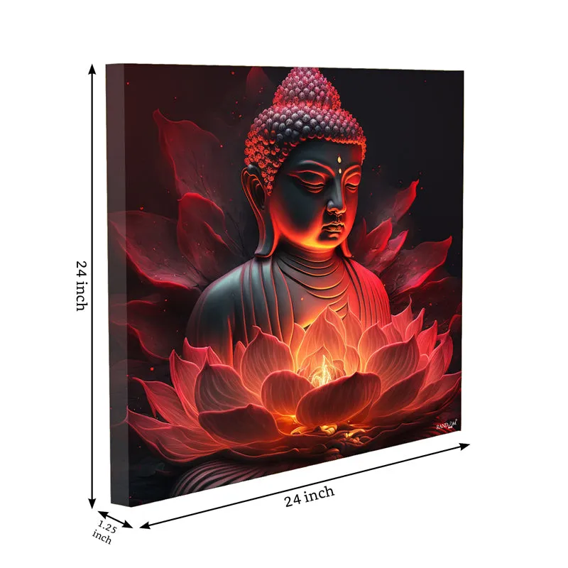 Buddha Glow Wall Painting media 9