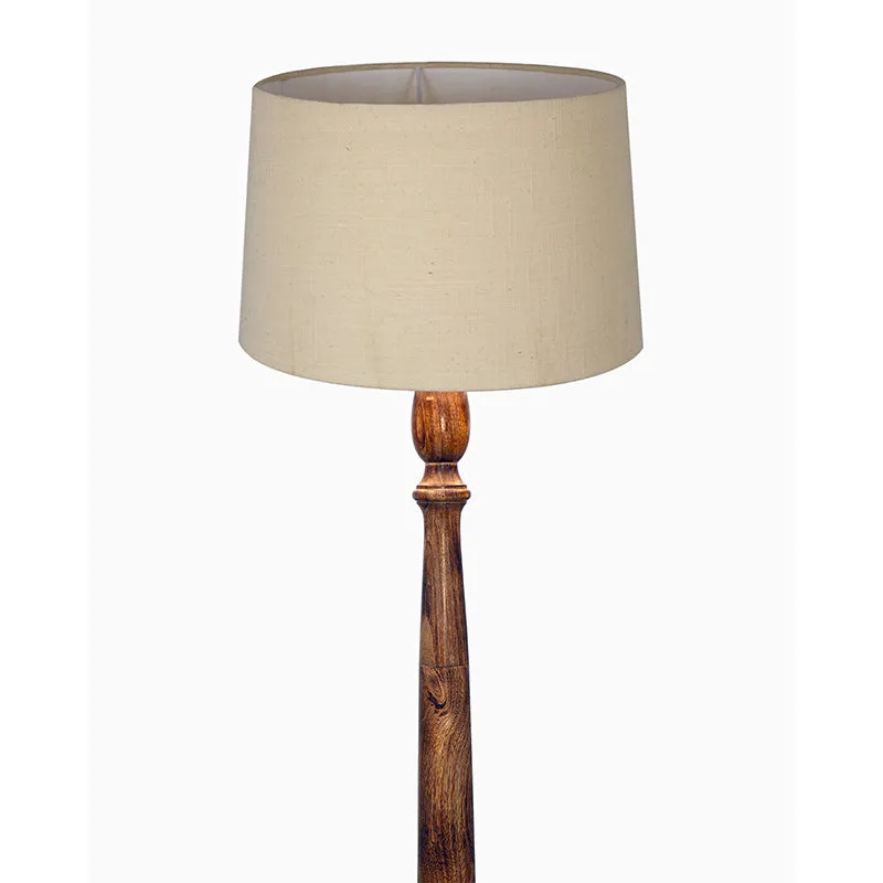 Elfin Serra Wooden Floor Lamp - Light Brown media 4
