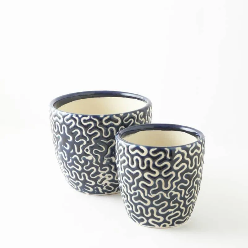 Magic Maze Planter (Blue) - Set Of Two media 5