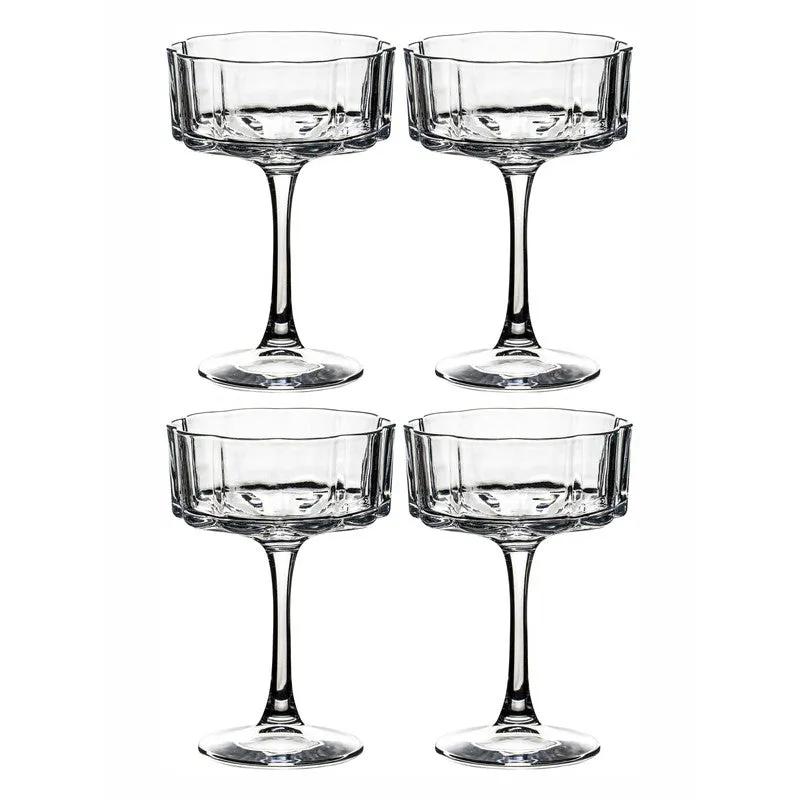 Glass Wine Glasses (380 mL Each) - Set Of Four media 5