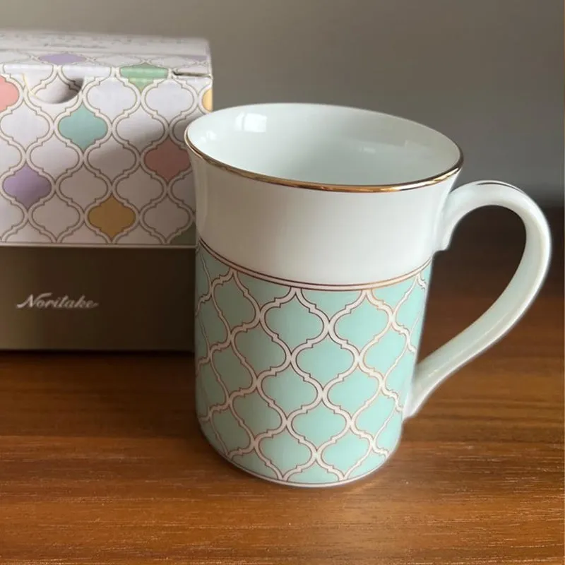 Noritake Eternal Palace Porcelain Coffee Mug With Gift Box (Mint) - 280 mL media 10