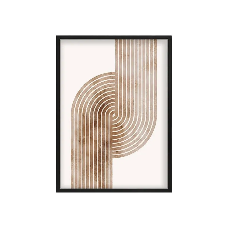 Flowing Symmetry Canvas Wall Painting With Black Frame media 3