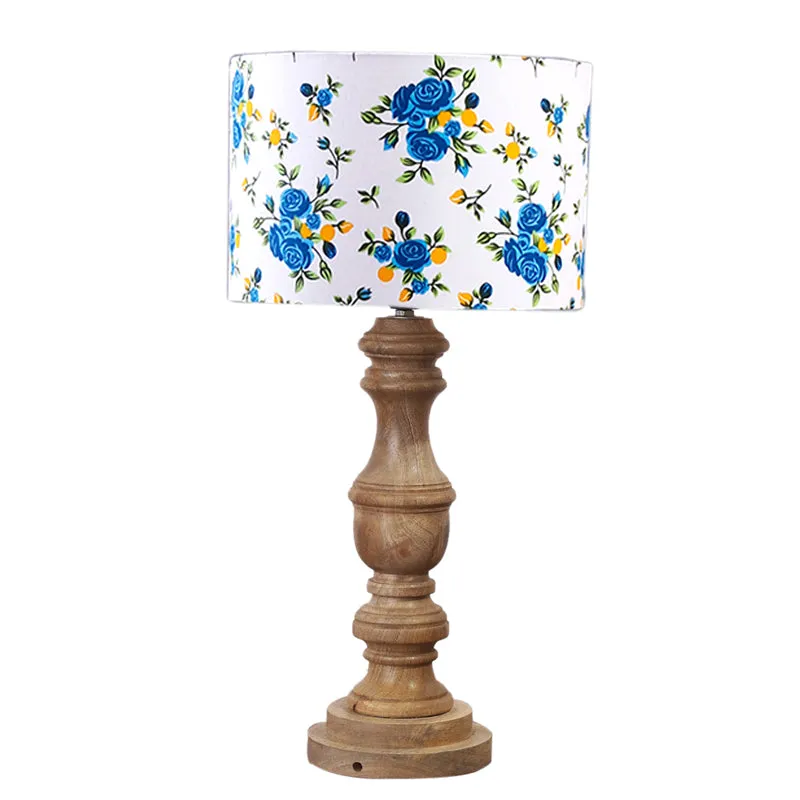 Elowen Carve Wooden Table Lamp - Multicolor media 6