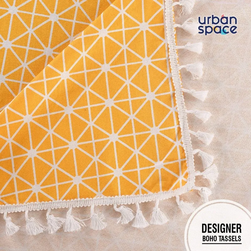 Urban Space Kanya Grid Table Cover - Yellow - 4
