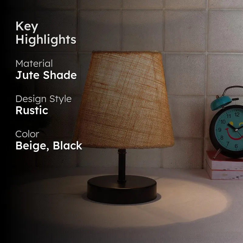 Otravo Jute Table Lamp - Beige,Black media 2