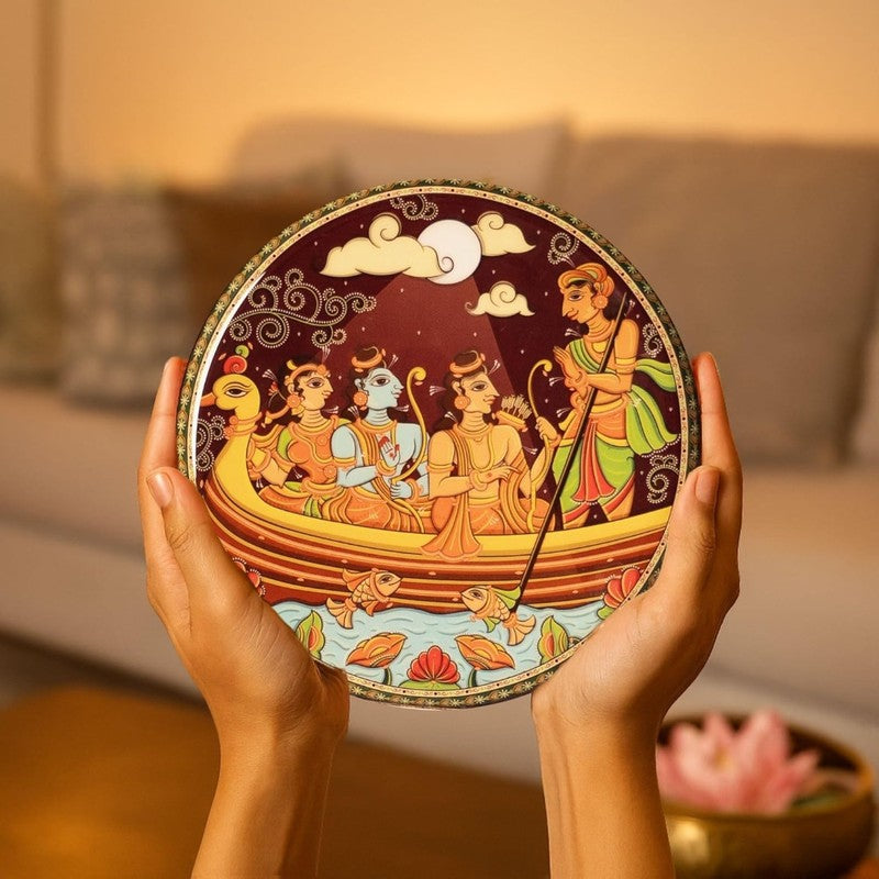 Pattachitra Ramayana Wall Plate - Set Of Five media 5