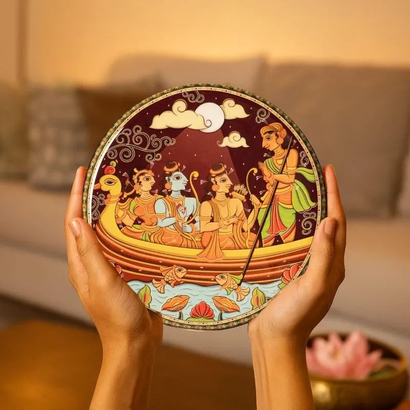 Pattachitra Ramayana Wall Plate - Set Of Five media 5