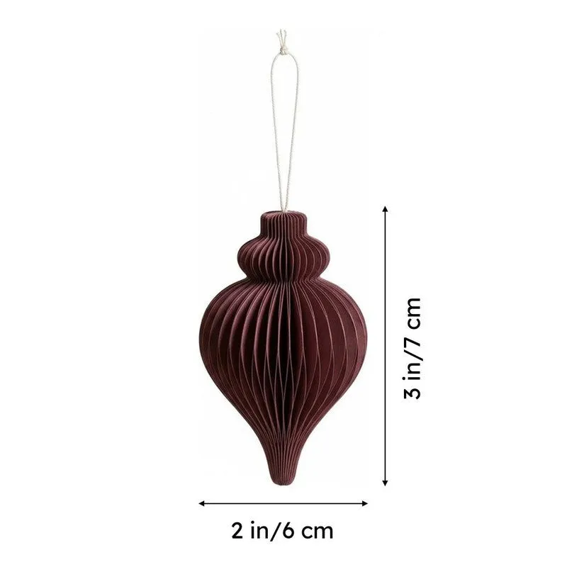 Fig Living Christmas Ornaments (Festive Red) (Pack Of Three) - Set Of Three media 11