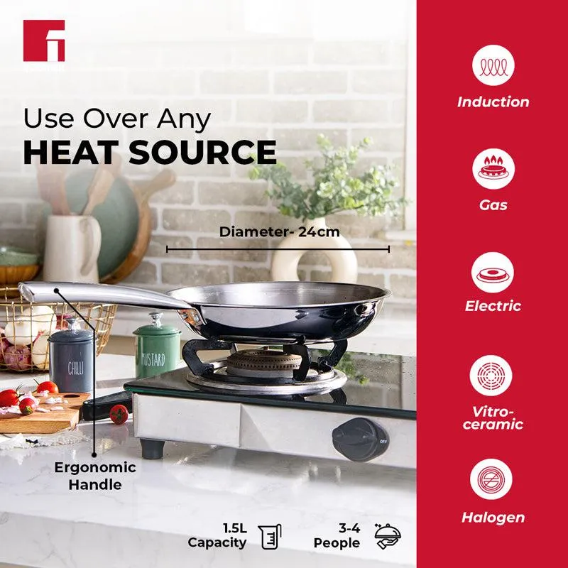 Bergner Induction Safe Frying Pan - 2000 ml/10 Inches media 3