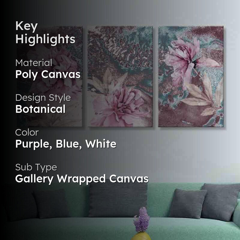 True Love Poly Canvas Wall Art - Three Piece Set media 2