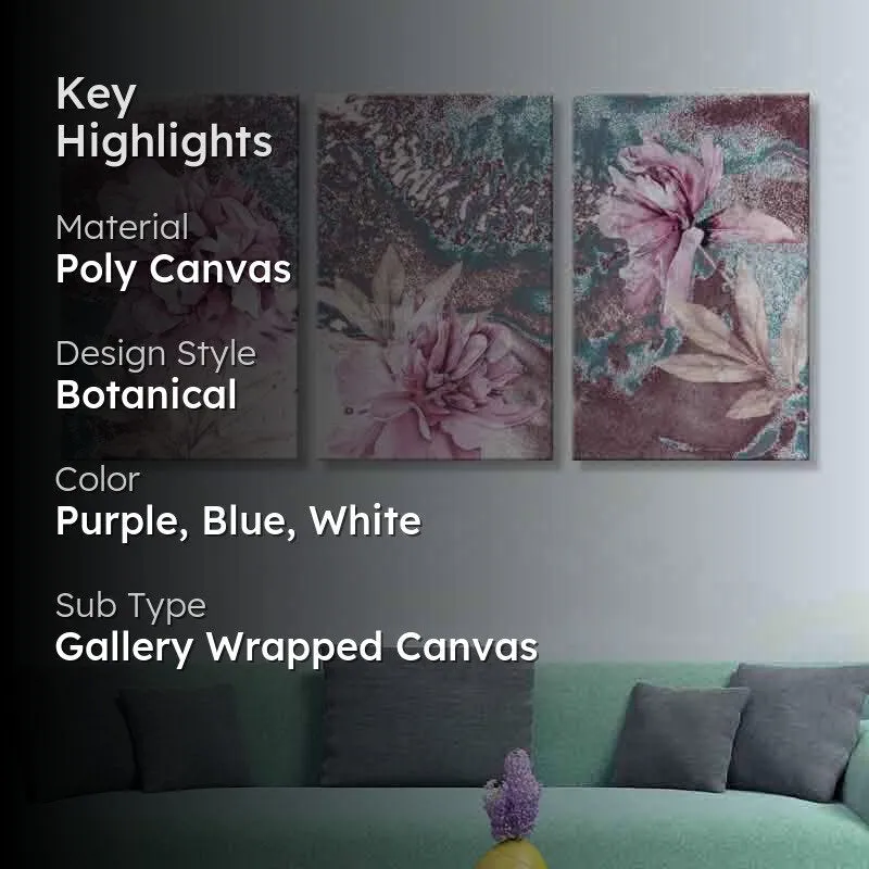True Love Poly Canvas Wall Art - Three Piece Set media 2